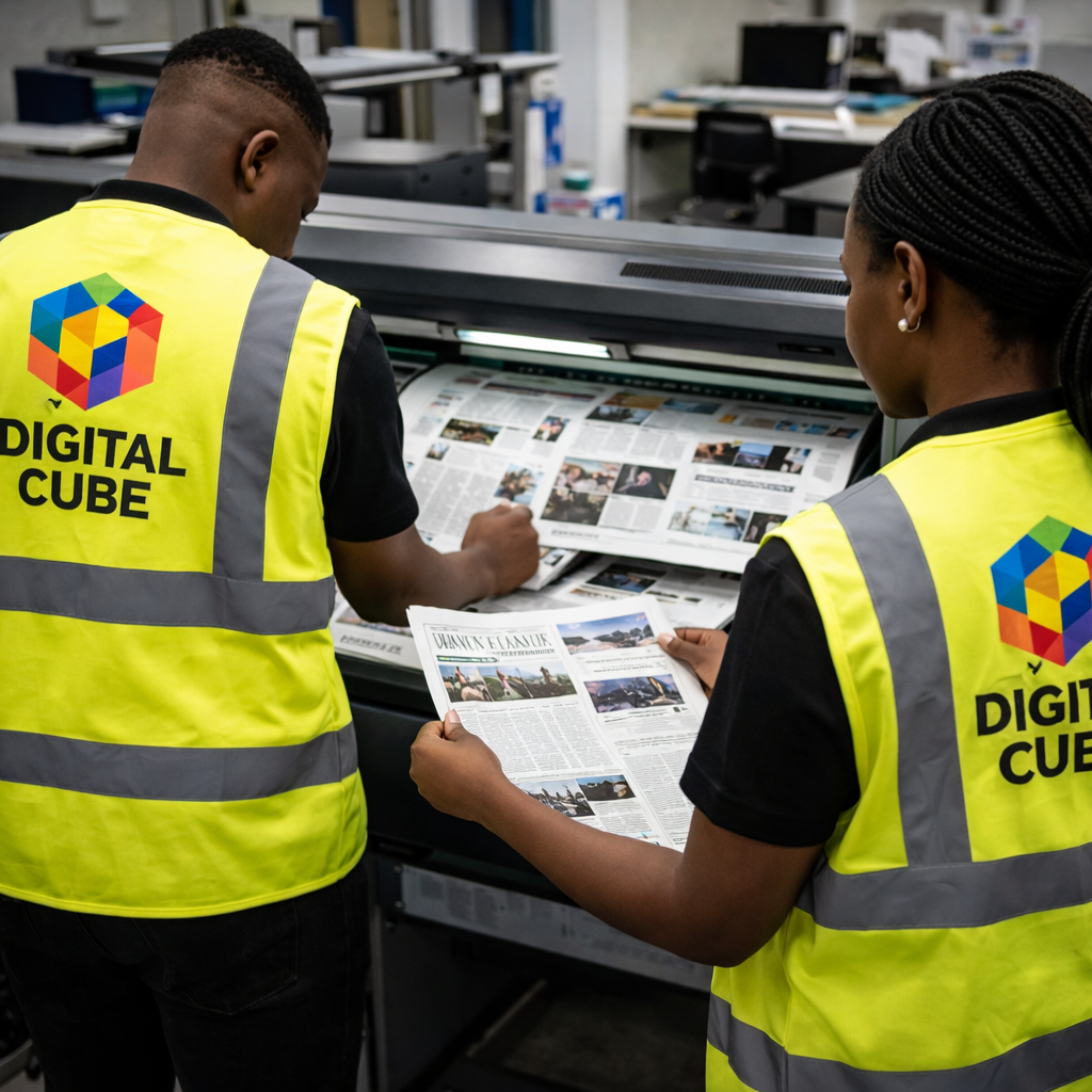 Printing services in Kigali business cards flyers banners Digital Cube